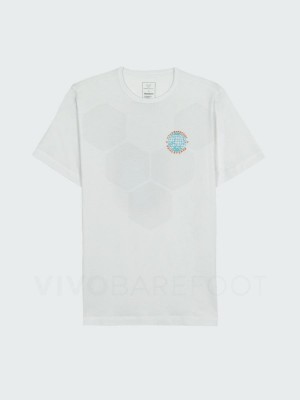 Camiseta Vivobarefoot Finisterre Feminino Branco | BR105LQ