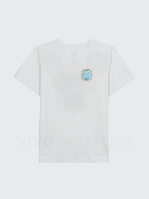 Camiseta Vivobarefoot Finisterre Sport Feminino Branco | BR104MM