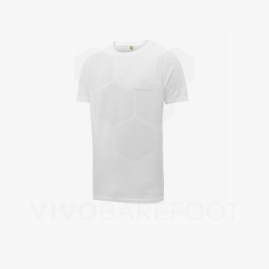 Camiseta Vivobarefoot Rapanui Feminino Branco | BR095VJ