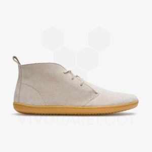 Lifestyle Shoes Vivobarefoot Gobi III Suede Masculino Bege | BR299ZD