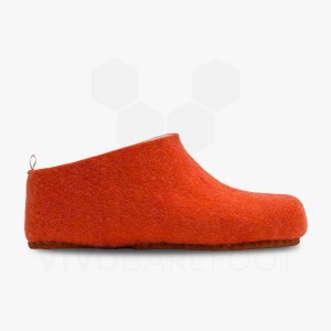 Pantufas Vivobarefoot MIM Felt Feminino Laranja | BR099RX