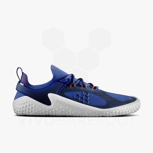 Sapatilhas Corrida Estrada Vivobarefoot Motus Strength Masculino Azuis Azul Marinho Laranja | BR397FU