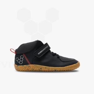 Sapatos Vivobarefoot Primus Ludo Hi Juniors Criança Obsidiana | BR028KW