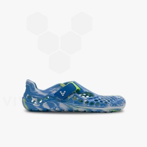 Sapatos Vivobarefoot Ultra Bloom Juniors Criança Azuis Luz Turquesa | BR045TL