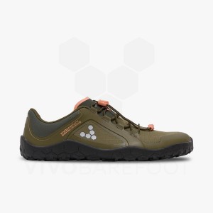 Tenis Trail Running Vivobarefoot Primus Trail III All Weather FG Feminino Verde Oliva Escuro | BR205PV