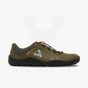 Tenis Trail Running Vivobarefoot Primus Trail III All Weather FG Masculino Verde Oliva Escuro | BR374CP