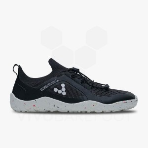 Tenis Trail Running Vivobarefoot Primus Trail Knit FG Masculino Obsidiana Branco | BR371FU